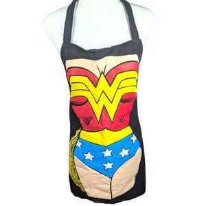 Vintage ICUP D.C. Comics Wonder Woman Funny Kitchen Apron One Size